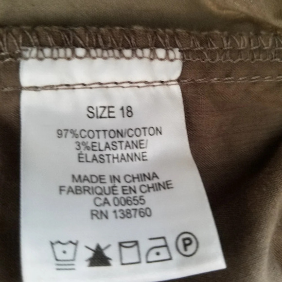 NWT PRESCOTT NEW YORK capri pants Size 18 - Picture 7 of 8